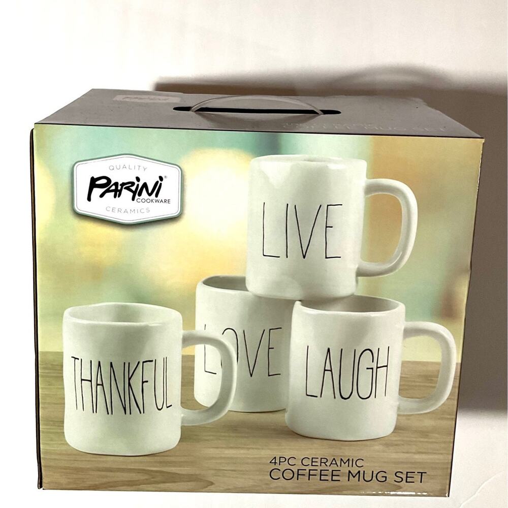 Parini 4PC Ceramic Coffee Mug Set